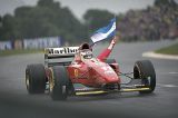 Lole en Ferrari en el GP de 1995